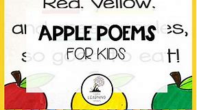 Apple Poems for Kids | Fun Songs and Rhymes