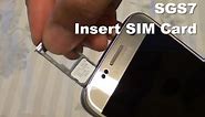 Samsung Galaxy S7: How to Insert / Remove SIM Card