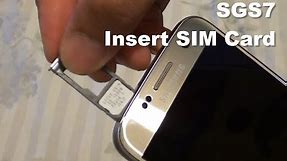 Samsung Galaxy S7: How to Insert / Remove SIM Card