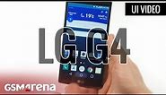 LG G4 user interface demo