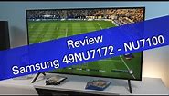 Samsung 49NU7172 NU7100 UHD TV review