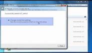 Setting Up a Wireless Connection: Windows 7