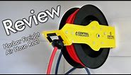Retractable Reel with 3/8" x 50' Air Hose Review | Harbor Freight and Amazon