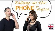Talking on the Phone in English - English Phone Vocabulary Lesson