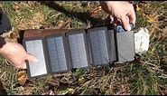 Foldable and Detachable 5000mAh Solar Panel Powerbank Review.