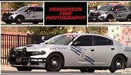 HIGH SPEED!! X3 Nevada State Police Cars Responding