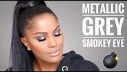 Easy Metallic Grey Smokey Eye | MakeupShayla