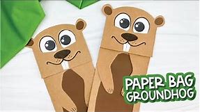 Paper Bag Groundhog Craft For Kids