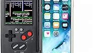 Gameboy Case for iPhone, Retro 3D Gameboy Design Style Silicone Shockproof Cover Case with 36 Classic Retro Games,Color Screen Game Cover Case for iPhone (Black, for iPhone X/XS-5.8")