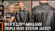 Harley-Davidson Men's 120th Anniversary Amalgam Triple Vent System Riding Jacket