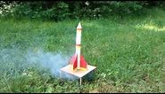 How to make a flying rocket from cardboard with your own hands .DIY