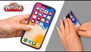 How to make Iphone X out of Play doh. DIY for Kids. Play Doh Toys. Funny Crafts for Kids