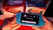 PSP 3000 Turquoise Green GTA LCS gameplay and PSP Radiant red