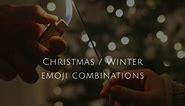 Emoji combinations for Christmas & winter 🎄✨ #instagramcaptionideas #emojicombinations #emojicombo #aestheticcaptions #captionsforinstagram
