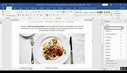 Free Instant Recipe Writing Template in Word
