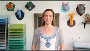 Creating Slotted and Folded 3D Animal Heads |Paper Project Inspiration | Cricut™