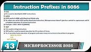 Instruction Prefixes of 8086