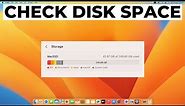 How to Check Available Disk Storage Space on Mac