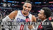Russell Westbrook 23 PTS, 9 REB vs. Nets Highlights | LA Clippers