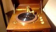 Cheney talking machine II hand crank antique phonogragh record player