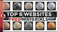 Top 6 Websites for FREE Textures and Materials (PBR)