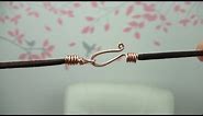 Handmade Wire Hook Clasp for Cord Necklace