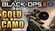 Black Ops 2 GOLD CAMO - How to get Gold Guns! - BO2 Multiplayer Sniping Gameplay