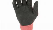 Milwaukee Large Red Nitrile Level 1 Cut Resistant Dipped Work Gloves 48-22-8902