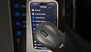 Using a Bluetooth mouse with an iPhone 15 Pro Max