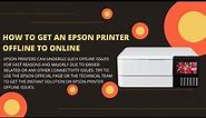 How to fix Epson printer offline problem | Change Epson printer offline to online