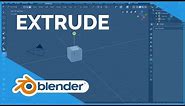 Extrude - Blender 2.80 Fundamentals