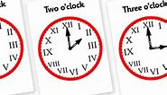 Roman Numerals Hourly Clock
