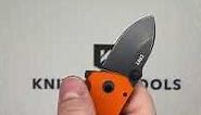 CRKT Squid Compact Black 2486 Orange G10 pocket knife Lucas Burnley design