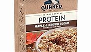 Quaker Instant Oatmeal, Protein Maple Brown Sugar, 10g Protein, 12.6 oz - Pack of 6