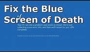 How to Fix Blue Screen of Death on Windows 8