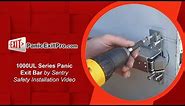 How To Install 1000UL Series Panic Exit Bar by Sentry Safety Hardware