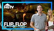 AMAZING $120 Backyard Renovation With Pool & Firepit!!! | Flip or Flop | HGTV