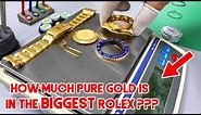 How much gold is in a Rolex Yacht-Master II ?!