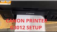 Canon printer G3012 Unboxing and full setup.
