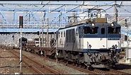 JR貨物 EF64-1037 貨物列車 (8862レ コキ50000形,車掌車 回送) 豊橋駅 通過