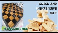 DOLLAR TREE - Tumbling Tower Chess/Checker Board - GIFT