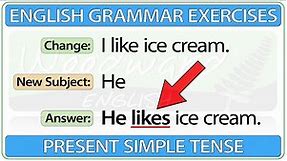 Change the Subject + Verb – Present Simple Tense – English Grammar Exercises