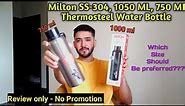 Milton 1 ml best water bottle - Milton 750 ml water bottle - best Steel bottle - best water bottle