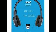 Logitech H600 Wireless Headset Review / Operation