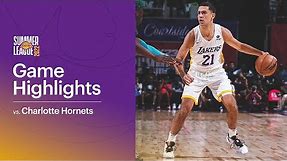 HIGHLIGHTS | Cole Swider (21 pts, 5-8 3pt) vs Charlotte Hornets | Lakers Summer