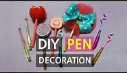 5 DIY Pen Decorations - How to Decorate Pens (Pen Design Ideas)