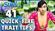 41 Must Know Trait Tips And Features [Base Game] | The Sims 4 Guide
