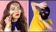 8 DIY Weird Makeup Ideas / Superhero Makeup