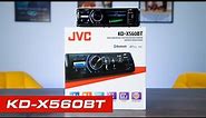 JVC KD-X560BT Single Din Car Stereo + Display + Input for a rear view camera! | Car Audio Security