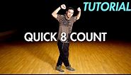 How to do a Quick 8 Count Dance Routine (Hip Hop Dance Moves Tutorial) | Mihran Kirakosian